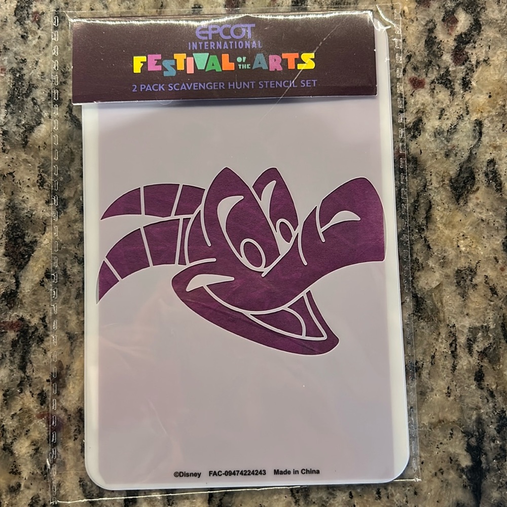 Disney stencil set ( Figment) limited edition